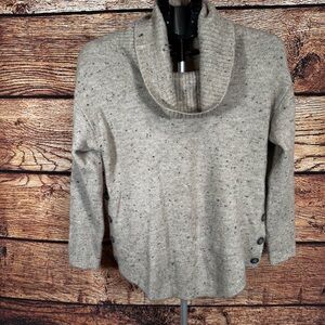 Cozy Beige Cowl Neck Sweater